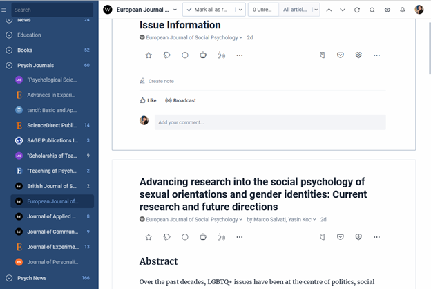 JournalTOCs: Stay current with your favorite research journals