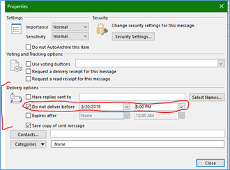 Can't resend a delayed delivery message - Outlook