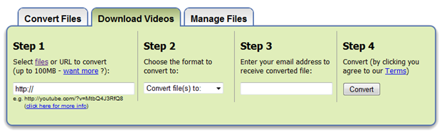 Zamzar: Download and Convert Video Files – Technology for Academics