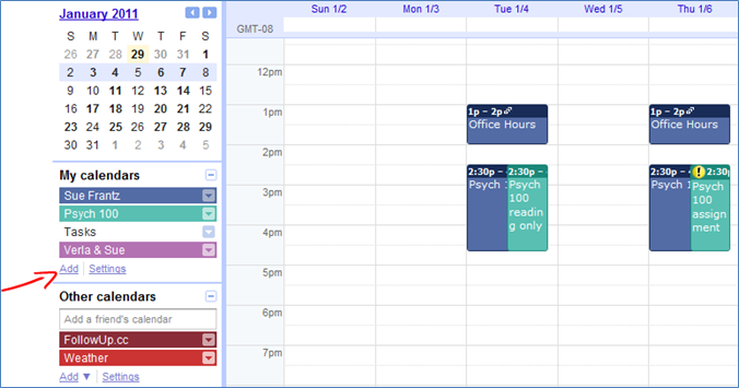 Google Calendar Create One For Your Class Technology For Academics
