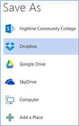 add stuff to google dropbox