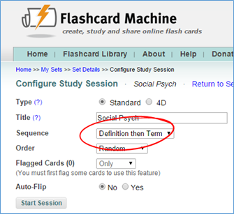 Flashcard Machine  Technology for Academics