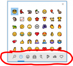 Emoji menu built into Windows 10 and Macs – Technology for Academics